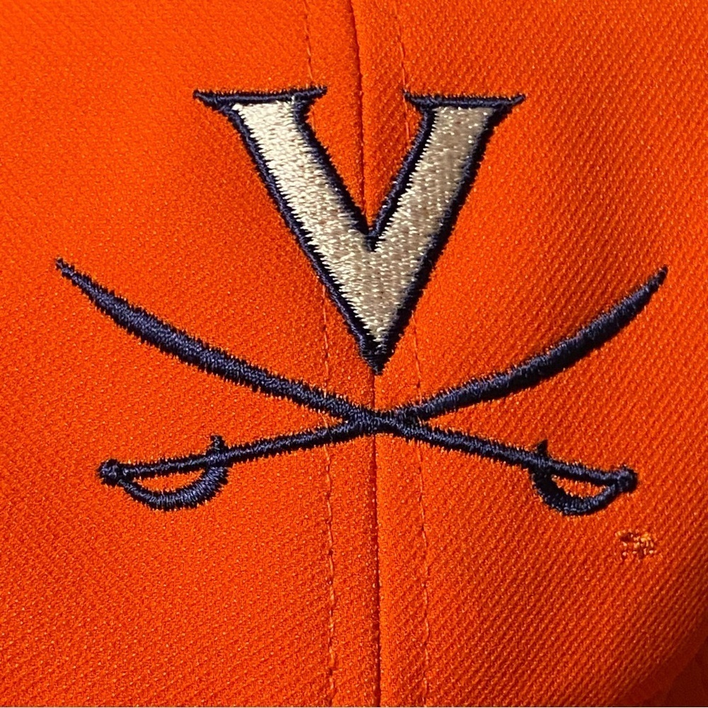 Niki Cap Virginia Cavaliers 90’s Orange Dri-fit Breathable Moisture Wick Hook - Picture 3 of 8